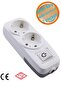 Switched 2-Piece Group Socket Terminal Plug Socket Grounded Multi-Group Socket Coupler Double Wireless