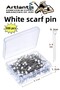 Scarf Needle White 300 Lü 1 Pack Turban Needle Hijab Bulk Needle Shawl Wedding Wedding Engagement Henna Sunnet