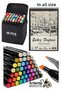 Sketchbook A5 50 Sheets 100 Gr 1 Piece 48 Colors Double Sided Marker Pen 48 Pieces Touch Double Ended