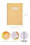 Orange Pastel Color Plain Spiral A5 Unlined 100 Sheets School Notebook - 4
