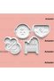 Set of 4 Cookie Molds and Fondant Molds with Baby Figures