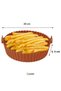 Silicone Baking Mat Plate 20 cm and 100 Pieces Air Fryer Baking Paper Round with Holes - 2