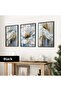 Amazing | Wing and Flower Combination (Angelic) | Framed Glass Table 3 Pieces Vertical