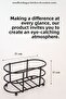 Bottle Oil Dispenser Stand Black Kitchen Organizer Dish Soap Stand Stainless Finish Tableware Decoration - 2