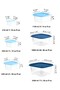 Set of 12 Square Food Storage Containers - Deep Freezer Microwave Compatible Storage Container Blue - 7