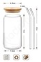 6-Piece Bamboo Lid - Heat Resistant Borosilicate Coffee Cup - 4