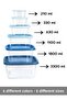 Set of 12 Square Food Storage Containers - Deep Freezer Microwave Compatible Storage Container Blue - 2