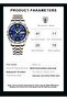 (Campanya)Luxury Men's Wristwatch 1St Class Stainless Steel - 8