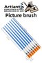 Art Brush 10Pcs Synthetic Brush Economic for Watercolor Acrylic Paint Gouache Paint Oil Paint Art Painting - 3