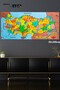 Colorful World and Türkiye Map Set of 2 118×56 Cm Practical and Holdable - 3