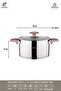 Enio 8 Piece Stainless Steel Cookware Set Rose Gold Eni-8620 - 4