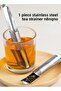 1 Piece Stainless Steel Herbal Tea Brewing Strainer, Tea Brewing Apparatus for Coffee, Spices
