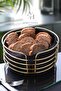 Luxury Stainless Gold Gold Bread Basket and Napkin Holder Set of 2 - 2