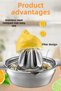 Stainless Steel Lemon and Pomegranate Squeezer - 3
