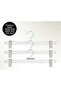 White Wood Look Trousers and Skirt Hanger Special Series 36 Pieces