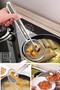 Frying and Boiling Tongs with Strainer Steel Colander (1 piece) - 3