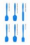 Drongo Heat Resistant Fireproof Non-Stick Silicone Spatula Set 6 Pieces Dark Blue - 3