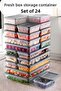 24-piece freshbox microwave and defrost safe storage container set - grey - 2