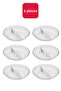 6 قطع حاوية صلصة للكمبيوتر مع حجرة دائرية 8.5 سم - Bo725