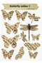 30 Pieces Transparent Butterfly Valley 1 and 2 Model Vintage Journal Scrapbook - 3