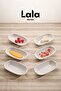Gözde Small Kayık Plate Set of 6 (12X7 cm) - Break-Resistant Breakfast, Snack and Presentation Plate - 3