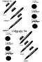Artline Supreme Calligraphy Pen 1.0 mm 2.0 mm 3.0 mm Black Set of 6