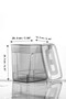 5-Piece Mega Size 5.5 Liter Flour Container - Pulses Storage Container - Lena Multi-Purpose Material Box Food Container - 3