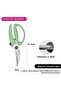 Kitchen Scissors/Poultry Shears with Stainless Steel Blade Green - 3