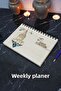 Galata Tower Wooden Schedule Book - Undated Schedule Book - Agenda - Weekly Planner - A5