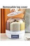 Dry Food and Pulses Storage Container, Vending Machine 360 °   Rotatable 6 Compartment Air Tight with Separator - 4