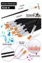 Paint Brush 6 Number 5 Pcs Flat Tip Synthetic Painting Brush Economic Watercolor Acrylic Paint Gouache Bo - 2