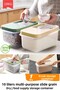 Multibox Grain Food Pulses Flour Vs. Transparent Sliding Lid Food Storage Container!