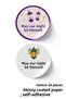 34 Kadir Night Stickers with the Text "May Our Kadir Night Be Blessed"
