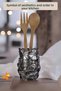 Countertop Spoon Holder Modern Countertop Spoon Holder Decorative Vertical Spoon Holder Antique Silver Color Model 16 - 3