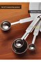 4-Piece Liquid Scale Cup Stainless Steel Finished Measuring Cup Pulses Volume Measuring Spoon - 3
