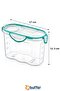 ® 6 Pieces Air, Water and Liquid Proof 1.2 Liter Food Storage Container with Lockable Lid and Gasket - SA580 - 5