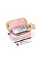 Pen Holder Pencil Case Multi-Function School Pen Holder Canvas Pink - 7