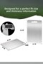 Double Size Stainless Steel Cutting Board Set of 2 (24X34Cm - 15X25Cm) - 2