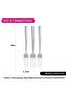 3-Piece Dinner Fork 20cm, Stainless Steel Cutlery Set Flor Series Silverware Set - 3