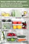 6-Piece Storage Container Set with Lids - Organizer Container for Fruits, Vegetables, and Food 2X(4-6-8) Liters - 5