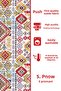 Anatolia 8 Pattern Printed Suede Runner Table Cloth - 3