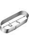 Narkalıp Stainless Steel Oval Tart and Cake Mold Diameter 13X4Cm Depth 3.5cm 4 Pieces - 3