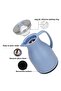 Vacuum Flask 1000mL, Modern Dallah, Stainless Steel Lid, Pink Glass Liner Matte Plastic Body - 4