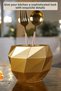 Countertop Spoon Holder Modern Countertop Spoon Holder Decorative Vertical Spoon Holder Gold Color Model 20 - 4