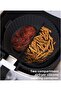 3 Pieces Practical Silicone Airfryer Baking Paper Toppers, Muffins, Two Compartment Oven Microwave Plate Hh - 3