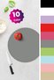 Solid Color - Gray |   Glass Cutting Board - Glass Cutting Board |   Diameter 32cm - 3