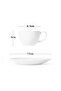 2-Piece Mug And Saucer Set  Bellagio Series White 200ml - 2