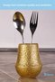 Countertop Spoon Holder Decorative Vertical Spoon Holder Cylinder Spoon Holder Gold Color Model 15 - 3