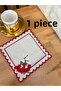 Spring Branch Pattern Embroidered 1 PCS Cocktail Napkin