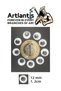 Moving Eye Black 12 mm 1 Pack of 50 Playing Eye 12mm Hobby Design Kindergarten Nursery Activity Craft - 8